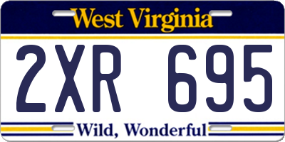 WV license plate 2XR695