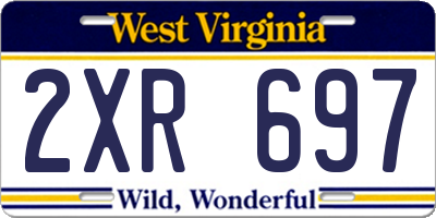 WV license plate 2XR697