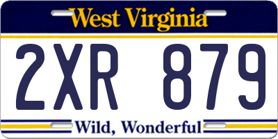 WV license plate 2XR879