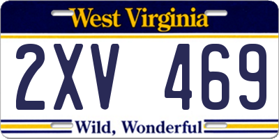 WV license plate 2XV469