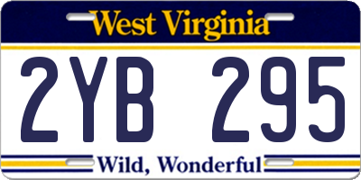 WV license plate 2YB295