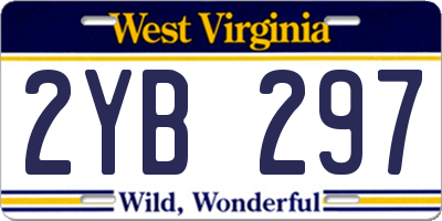 WV license plate 2YB297