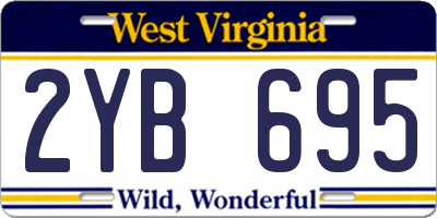 WV license plate 2YB695