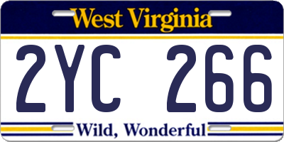WV license plate 2YC266
