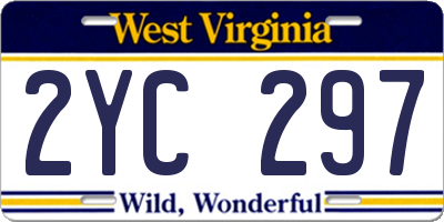 WV license plate 2YC297