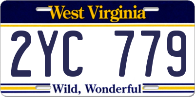 WV license plate 2YC779
