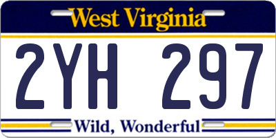 WV license plate 2YH297