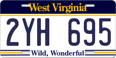WV license plate 2YH695