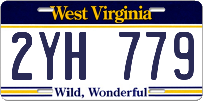 WV license plate 2YH779