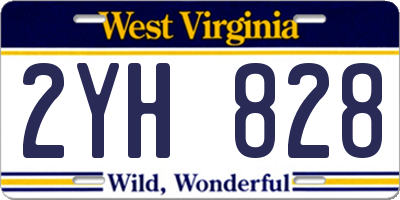 WV license plate 2YH828