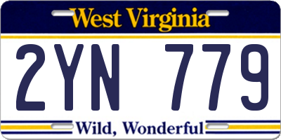 WV license plate 2YN779