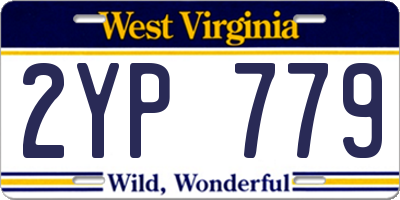 WV license plate 2YP779