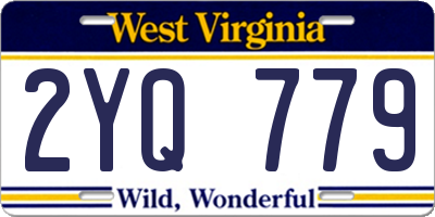 WV license plate 2YQ779