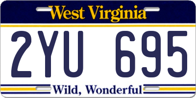 WV license plate 2YU695