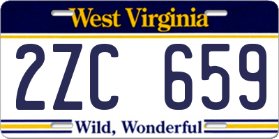 WV license plate 2ZC659