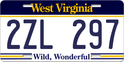 WV license plate 2ZL297