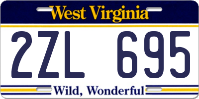 WV license plate 2ZL695