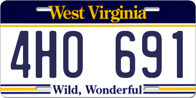 WV license plate 4HO691