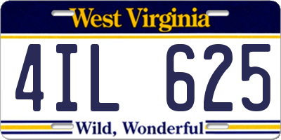 WV license plate 4IL625