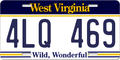 WV license plate 4LQ469