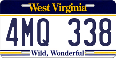 WV license plate 4MQ338