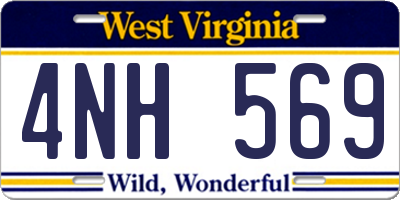WV license plate 4NH569
