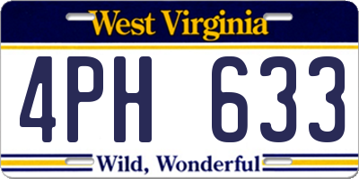 WV license plate 4PH633