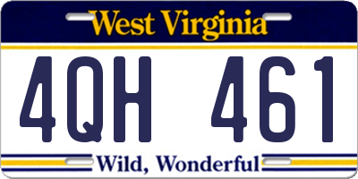 WV license plate 4QH461