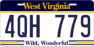 WV license plate 4QH779