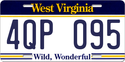 WV license plate 4QP095