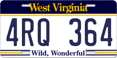WV license plate 4RQ364