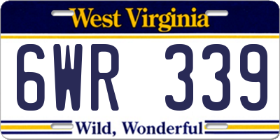 WV license plate 6WR339
