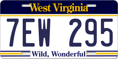 WV license plate 7EW295