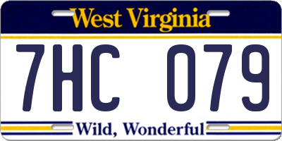 WV license plate 7HC079