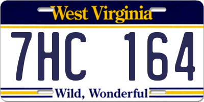 WV license plate 7HC164