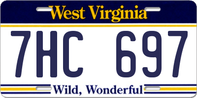 WV license plate 7HC697