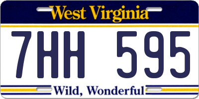 WV license plate 7HH595