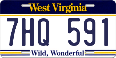 WV license plate 7HQ591