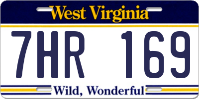 WV license plate 7HR169