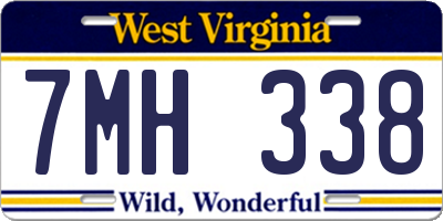 WV license plate 7MH338