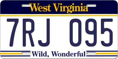 WV license plate 7RJ095