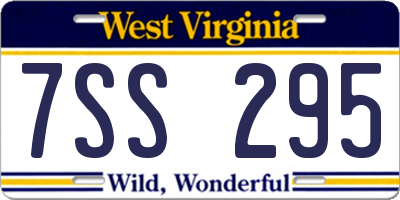 WV license plate 7SS295