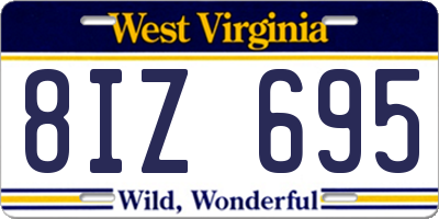 WV license plate 8IZ695