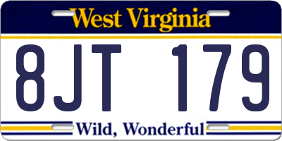 WV license plate 8JT179