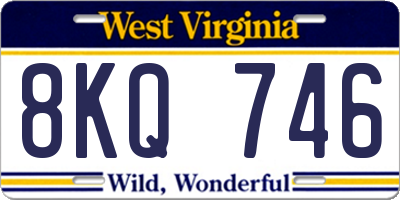 WV license plate 8KQ746