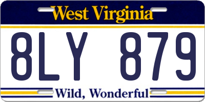 WV license plate 8LY879