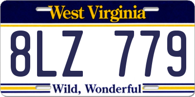 WV license plate 8LZ779