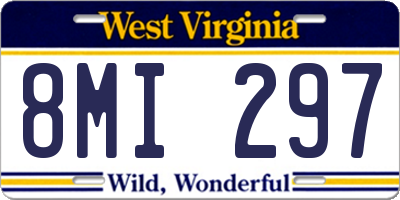 WV license plate 8MI297