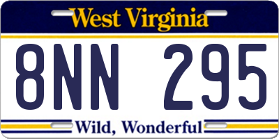 WV license plate 8NN295
