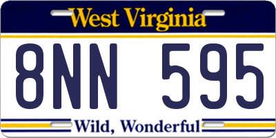 WV license plate 8NN595
